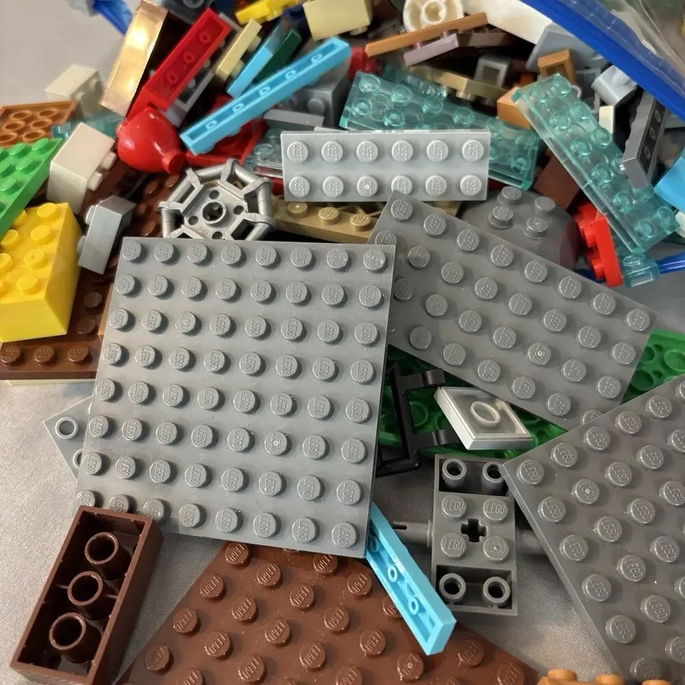 Mini Lego Bulk Lot - Over 3 Pound of Assorted Colors & Sizes Building Baseplate